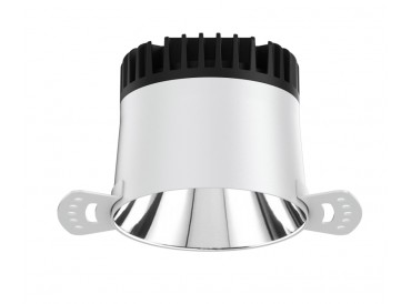 Spot IP44 1500lm 100mm Blanc 3000K On-Off