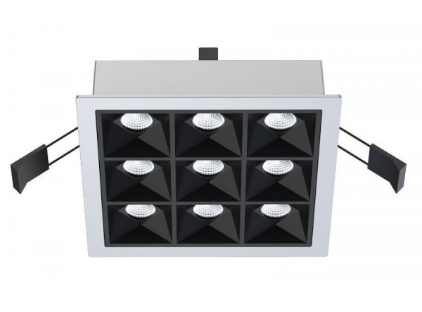 Spot IP20 850lm  Argent RAL9006 3000K ON-OFF