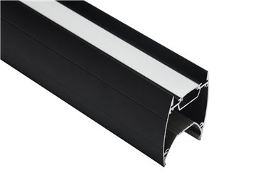 Profilé LED Pluma1 Z01100 Dimensions 56mmx74mm | Longueurs standards  1m - 2m - 3m ou sur-mesure | Finition Anodisé incolore | F