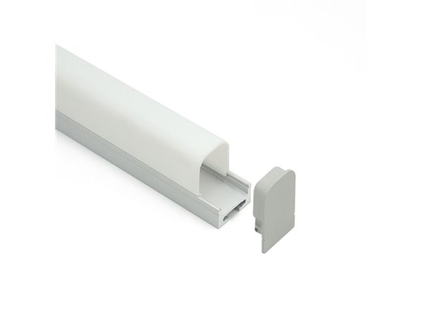 Profilé LED Vespa2 Z02100 Dimensions 20mmx31mm | Longueurs standards  1m - 2m - 3m ou sur-mesure | Finition Anodisé incolore | F