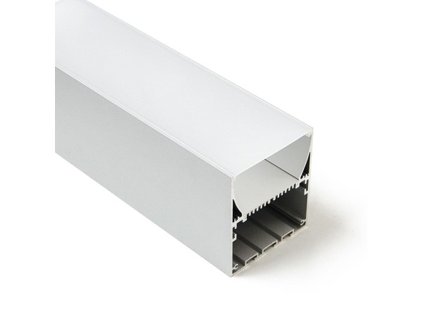 Profilé LED Cobra4 Z03200 Dimensions 75mmx83.5mm | Longueurs standards  1m - 2m - 3m ou sur-mesure | Finition Anodisé incolore |