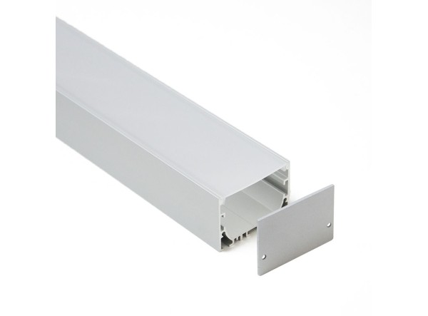 Profilé LED Xenus1 Z03400 Dimensions 50mmx35mm | Longueurs standards  1m - 2m - 3m ou sur-mesure | Finition Anodisé incolore | F