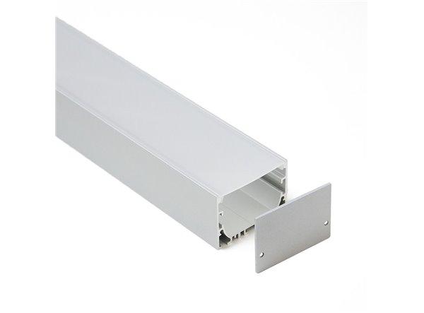 Profilé LED Xenus1 Z03400 Dimensions 50mmx35mm | Longueurs standards  1m - 2m - 3m ou sur-mesure | Finition Anodisé incolore | F