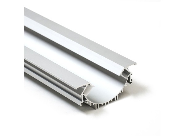 Profilé LED Eclypsia1 Z04700 Dimensions 100mmx43.5mm | Longueurs standards  1m - 2m - 3m ou sur-mesure | Finition Anodisé incolo