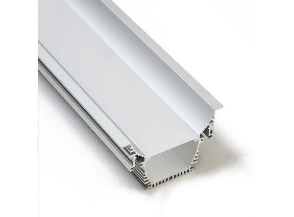 Profilé LED Abyss4 Z04900 Dimensions 90mmx55mm | Longueurs standards  1m - 2m - 3m ou sur-mesure | Finition Anodisé incolore | F