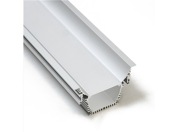 Profilé LED Abyss4 Z04900 Dimensions 90mmx55mm | Longueurs standards  1m - 2m - 3m ou sur-mesure | Finition Anodisé incolore | F