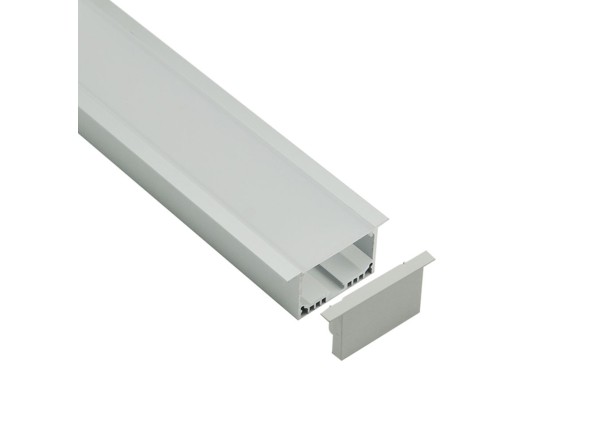 Profilé LED Xenus33 Z05600 Dimensions 64.5mmx32mm | Longueurs standards  1m - 2m - 3m ou sur-mesure | Finition Anodisé incolore 