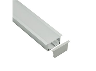 Profilé LED Xenus33 Z05600 Dimensions 64.5mmx32mm | Longueurs standards  1m - 2m - 3m ou sur-mesure | Finition Anodisé incolore 