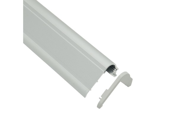 Profilé LED Step1 Z06400 Dimensions 80.5mmx50mm | Longueurs standards  1m - 2m - 3m ou sur-mesure | Finition Anodisé incolore | 