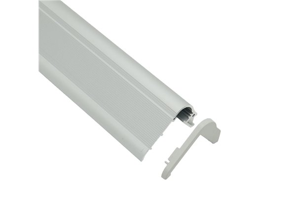 Profilé LED Step1 Z06400 Dimensions 80.5mmx50mm | Longueurs standards  1m - 2m - 3m ou sur-mesure | Finition Anodisé incolore | 