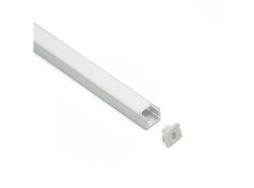 Profilé LED Terano7 Z09000 Dimensions 10mmx8.3mm | Longueurs standards  1m - 2m - 3m ou sur-mesure | Finition Anodisé incolore |