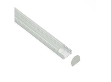 Profilé LED Terano12 Z09700 Dimensions 17mmx13.7mm | Longueurs standards  1m - 2m - 3m ou sur-mesure | Finition Anodisé incolore