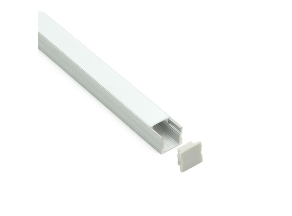 Profilé LED Terano13 Z09800 Dimensions 17.1mmx15mm | Longueurs standards  1m - 2m - 3m ou sur-mesure | Finition Anodisé incolore