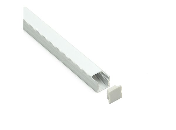 Profilé LED Terano13 Z09800 Dimensions 17.1mmx15mm | Longueurs standards  1m - 2m - 3m ou sur-mesure | Finition Anodisé incolore