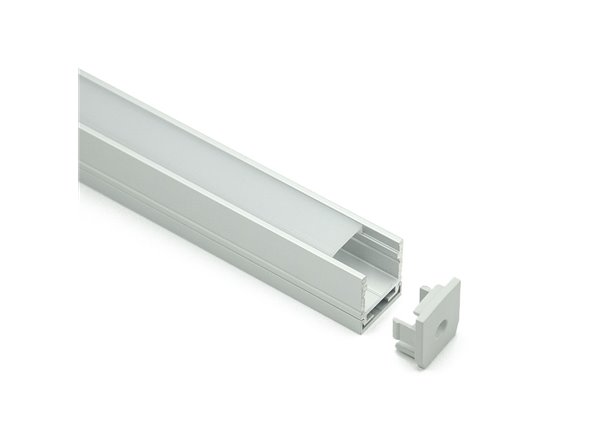 Profilé LED Terano15 Z10000 Dimensions 17.1mmx19.5mm | Longueurs standards  1m - 2m - 3m ou sur-mesure | Finition Anodisé incolo