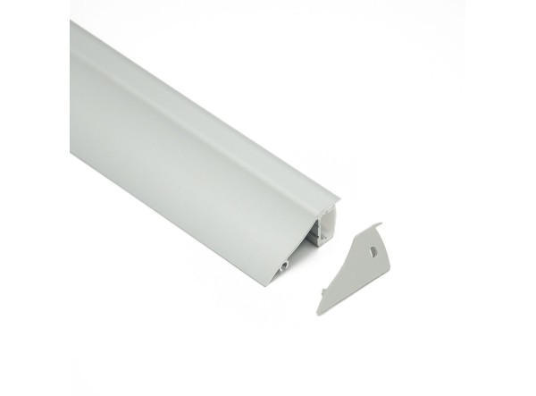 Profilé LED Corniche1 Z10800 Dimensions x | Longueurs standards  1m - 2m - 3m ou sur-mesure | Finition  | Fixation