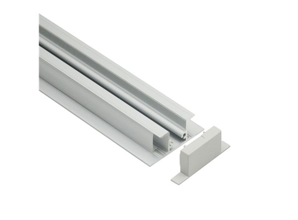 Profilé LED Clapet2 Z11000 Dimensions 17.8mmx48.6mm | Longueurs standards  1m - 2m - 3m ou sur-mesure | Finition Anodisé incolor