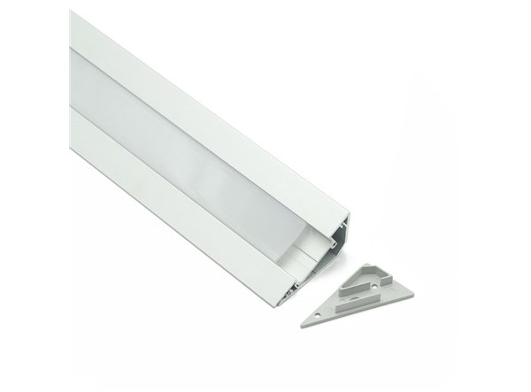 Profilé LED Ovia4 Z11700 Dimensions 26.9mmx45.9mm | Longueurs standards  1m - 2m - 3m ou sur-mesure | Finition Anodisé incolore