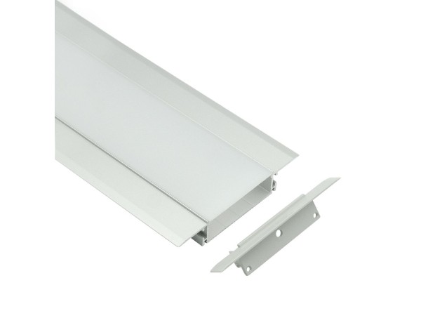 Profilé LED Shala6 Z13500 Dimensions 57mmx18.5mm | Longueurs standards  1m - 2m - 3m ou sur-mesure | Finition Anodisé incolore |