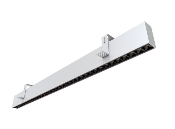 LINE-T F01266Länge (mm):1172 Breite (mm):40 Tiefe (mm):80 Systemleistung (W):40W Lichtstrom (lm):4000lm Voltage:200-240V AC Stär