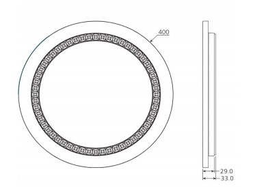 POLAR F04008Länge (mm):450 Breite (mm):440 Tiefe (mm):440 Durchmesser (mm):400 Systemleistung (W):25W Lichtstrom (lm):2900lm Vol