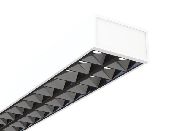 LINE2 F05013Lenght (mm):1391 Width (mm):64 Depth (mm):35 Embedding diameter (mm):↑35W/35W↓ Recessed length (mm):↑3800lm/3800lm↓ 