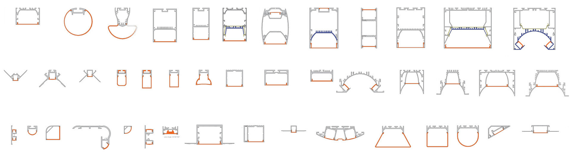 Plan de conception luminaire avec des outils de mesures